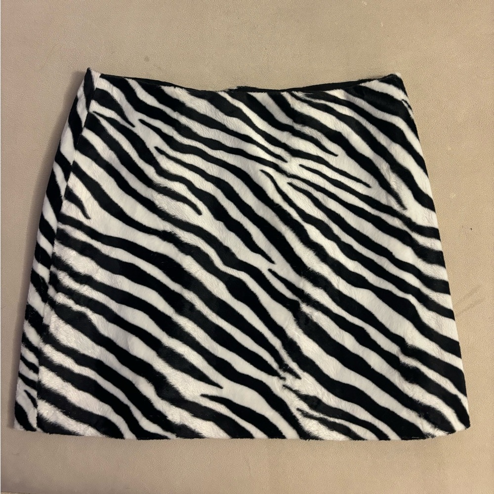 Vintage zebra mini skirt